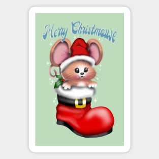 Merry Christmouse Magnet